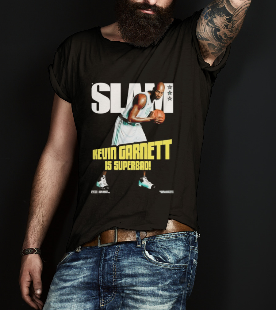 Slam Kevin Garnett Is Superbad Celtics Basketball T-Shirt