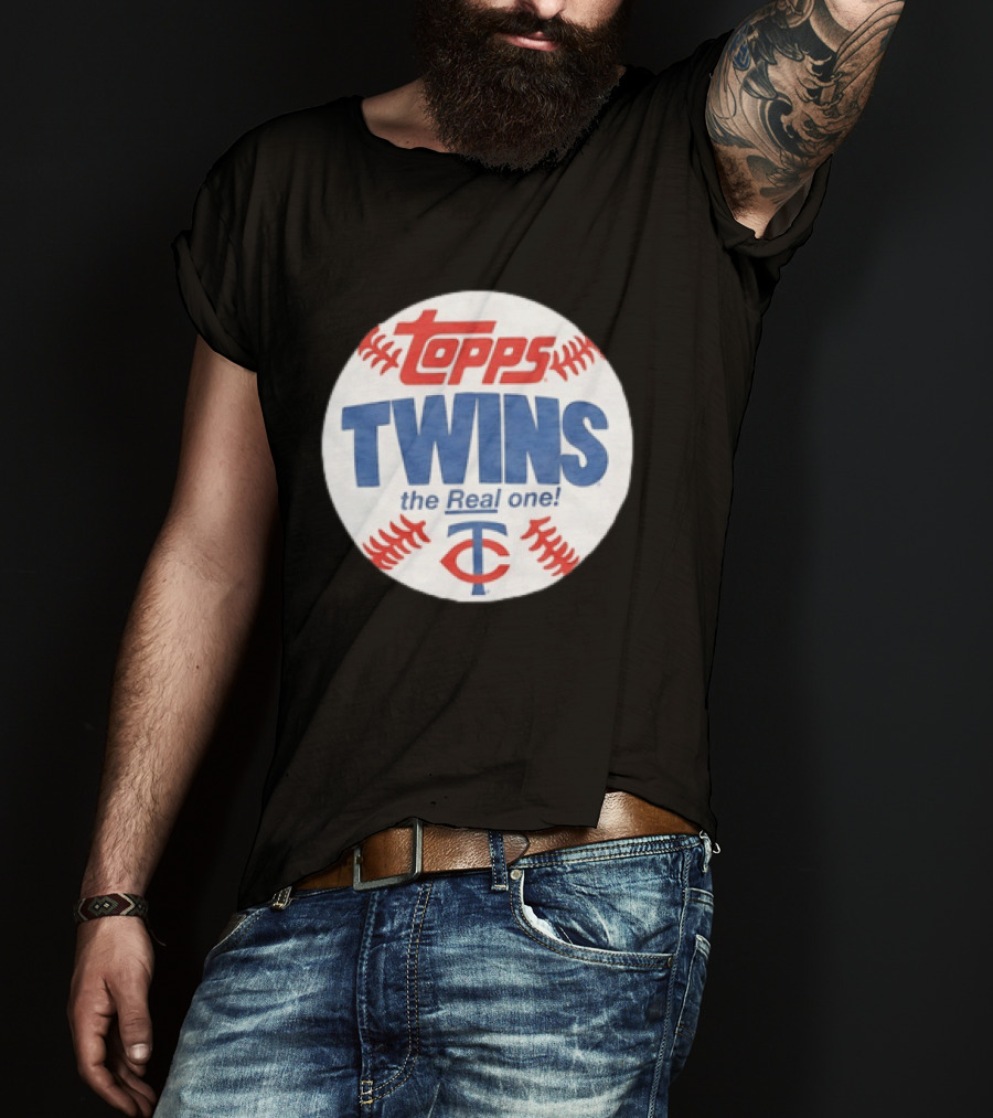 Minnesota Twins Topps The Real One Baseball Collection T-Shirt