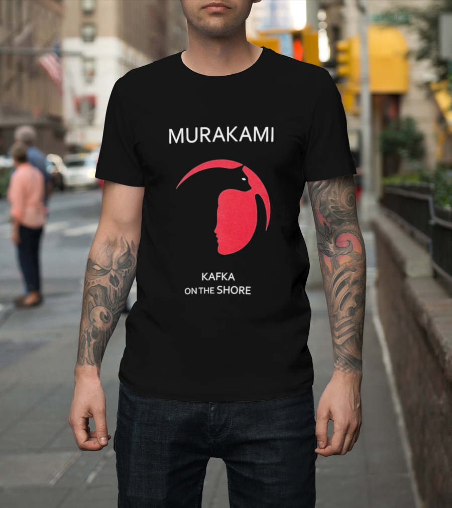 Murakami Kafka On The Shore Red Face T-Shirt