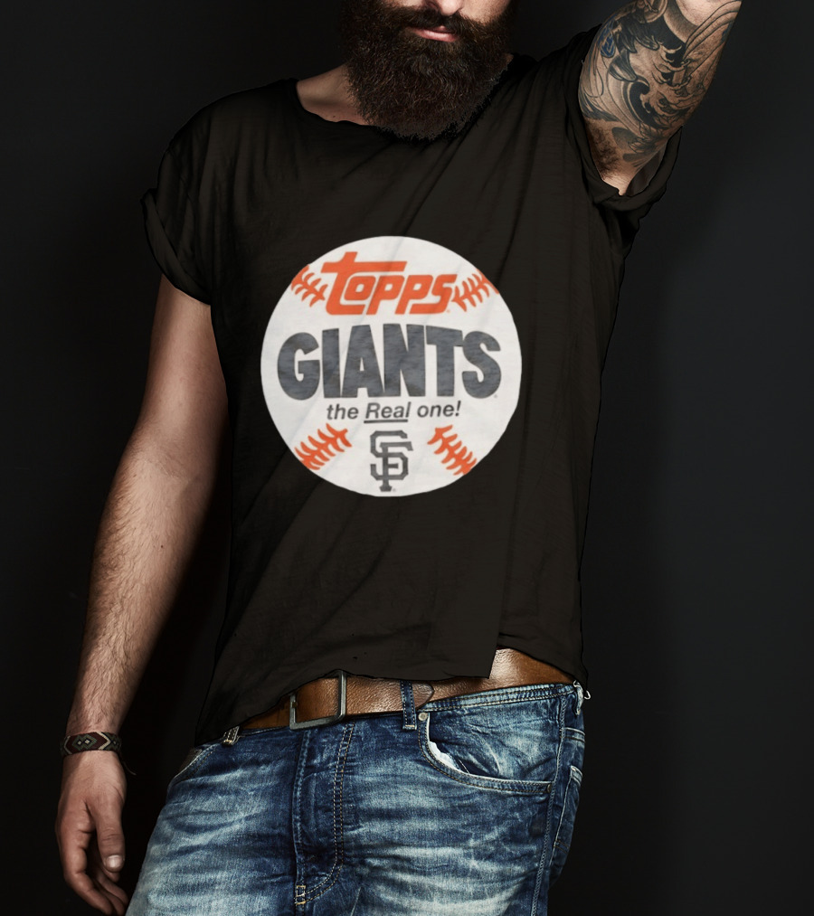 Topps Giants The Real One SF Baseball Collaboration T-Shirt