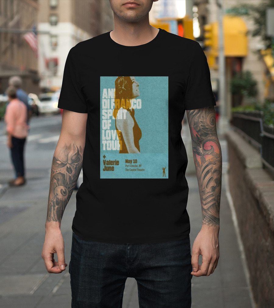 Ani DiFranco Spirit Of Love Tour May 10 Port Chester NY The Capitol Theatre Valerie June T-Shirt