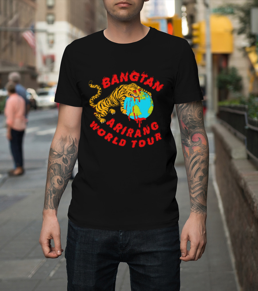 Bangtan Arirang World Tour Tiger Earth T-Shirt