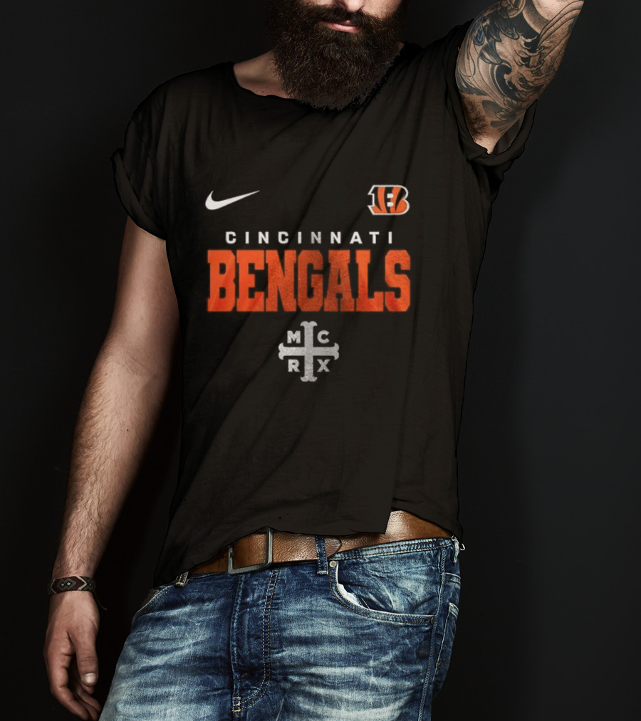 Cincinnati Bengals My Chemical Romance Black Parade Nike Collab T-Shirt