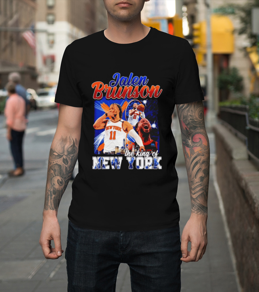 Jalen Brunson The King Of New York New York Knicks Basketball T-Shirt