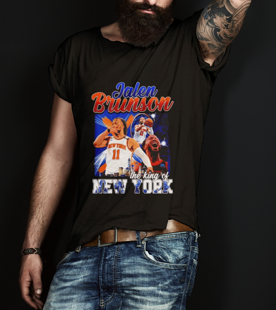 Jalen Brunson The King Of New York New York Knicks Basketball T-Shirt