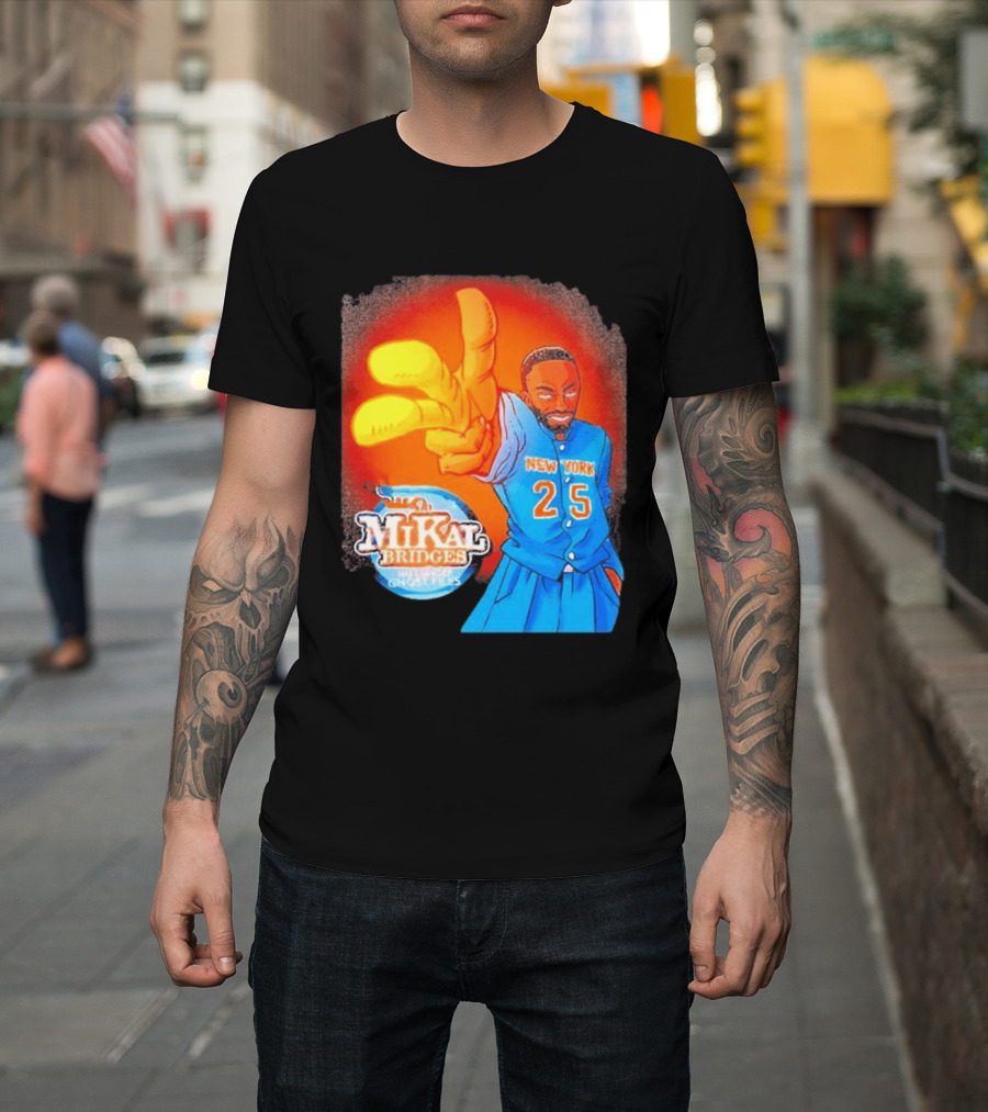 New York 25 Mikal Bridges No Longer Ghost Files T-Shirt