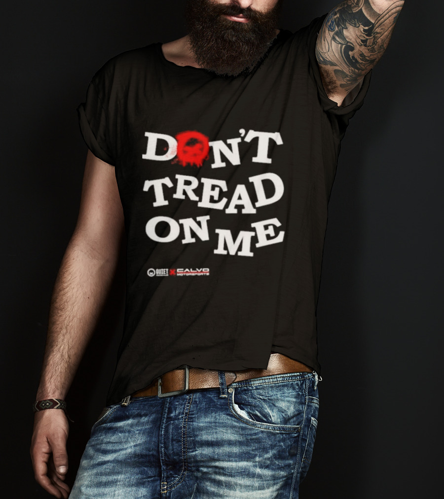 Quiet Racing Club Don't Tread On Me Skull T-Shirt