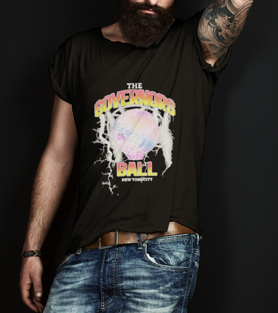 The Governors Ball New York City Lightning Globe Festival T-Shirt