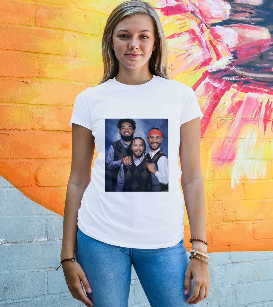Karl Anthony Towns Jalen Brunson Josh Hart Step Brothers Argyle Sweater T-Shirt