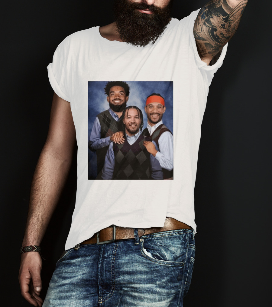 Karl Anthony Towns Jalen Brunson Josh Hart Step Brothers Argyle Sweater T-Shirt
