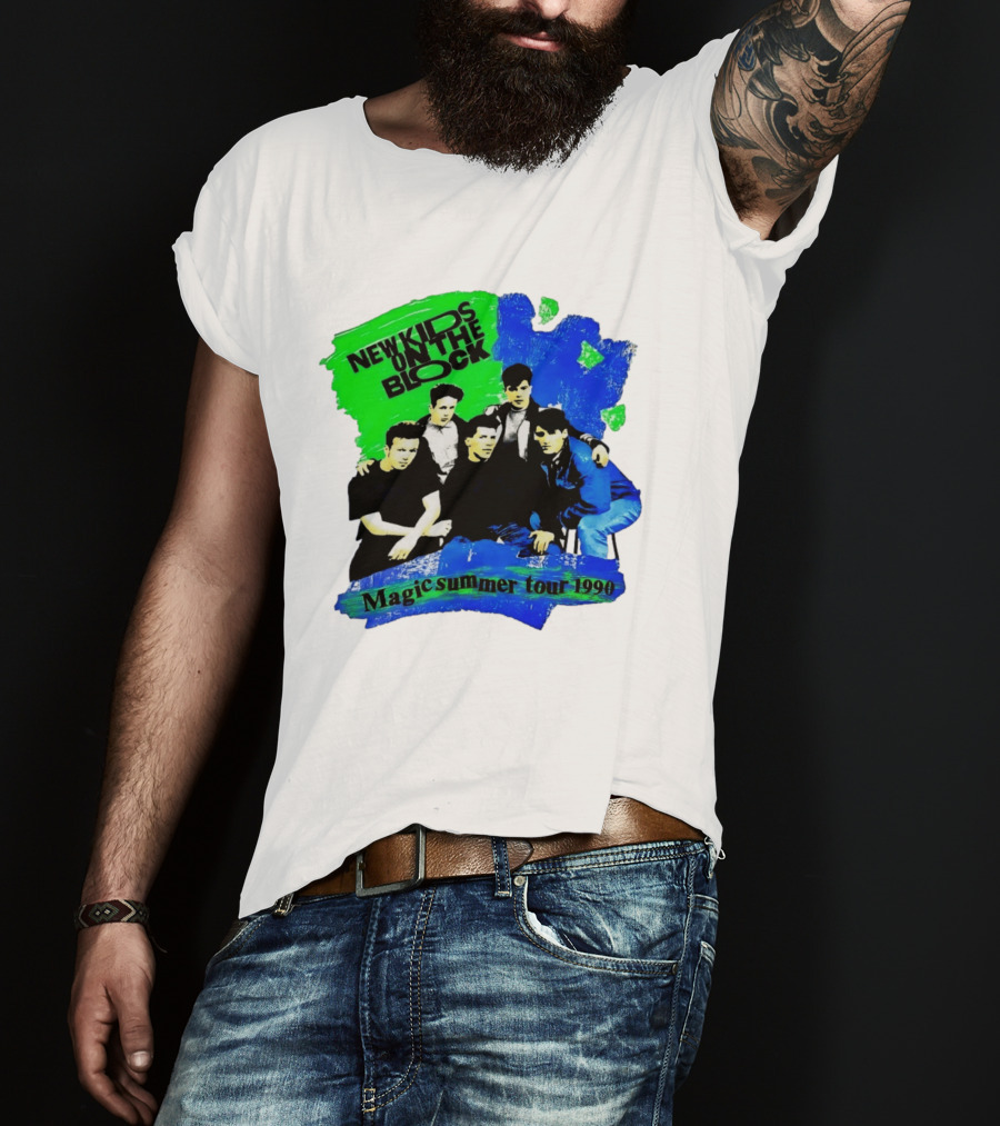 New Kids On The Block Magic Summer Tour 1990 Vintage Concert T-Shirt