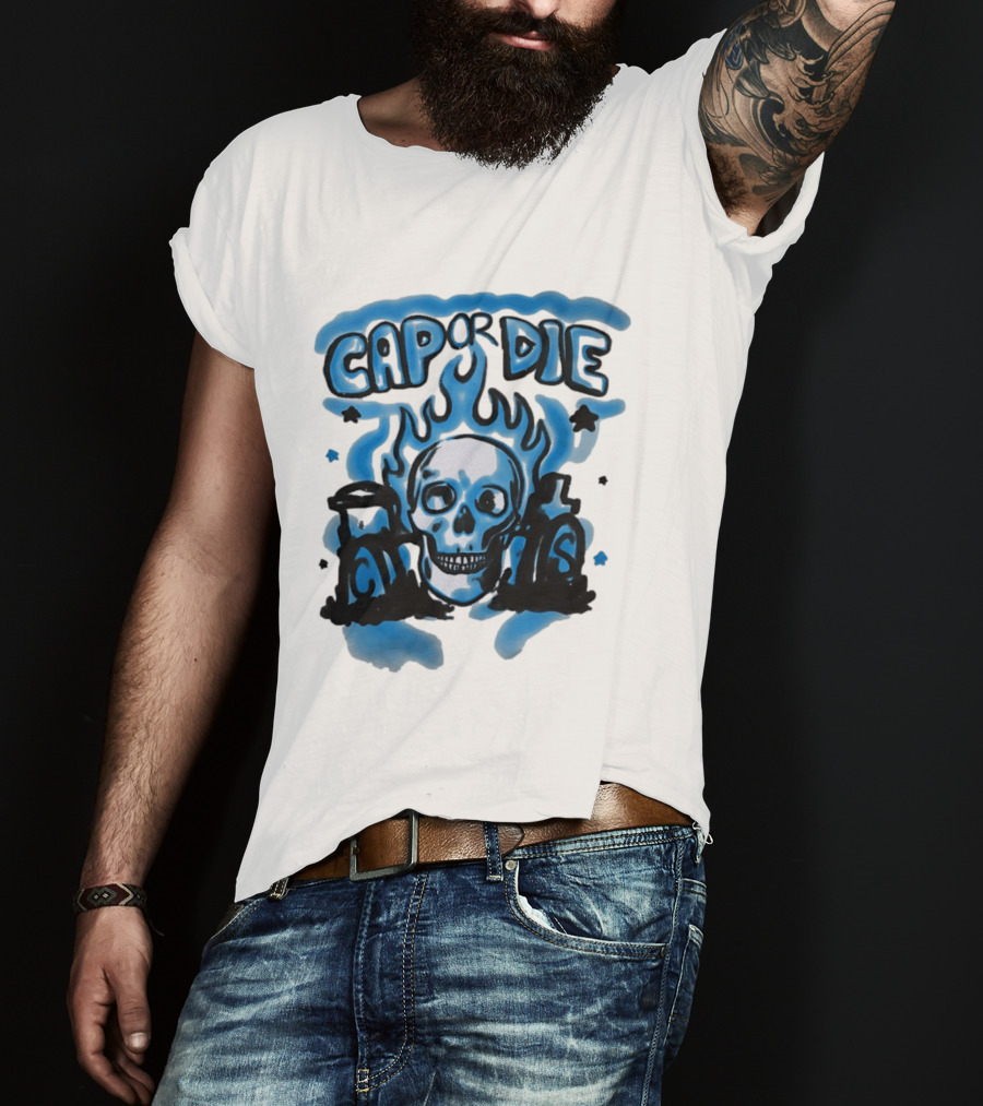 Cap Or Die Skull Flame T-Shirt