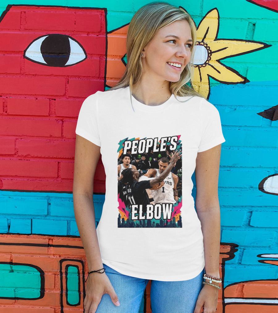 People's Elbow Wemby Spurs Vs Naz Reid Wolves T-Shirt