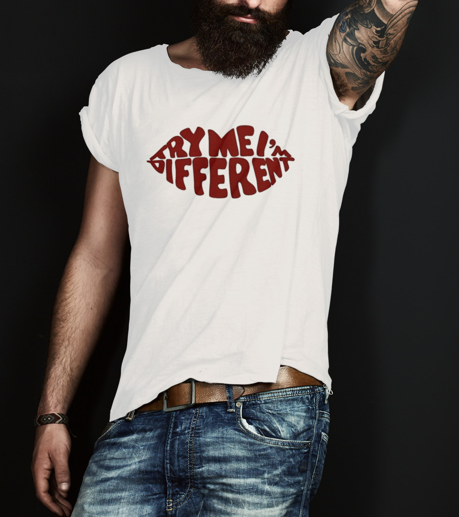Try Me I'm Different Bold Red Lips T-Shirt