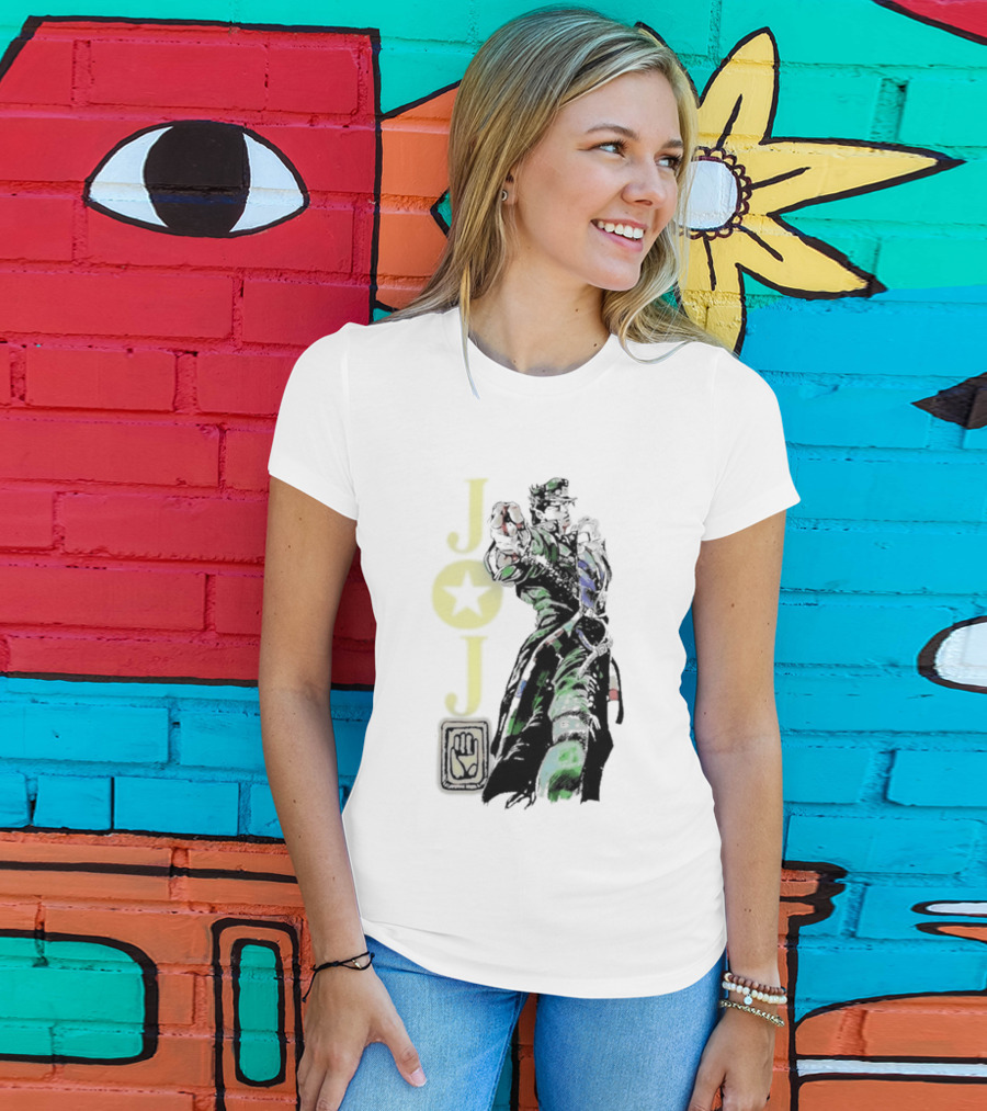 Jojo Jotaro Kujo Star Emblem Anime T-Shirt