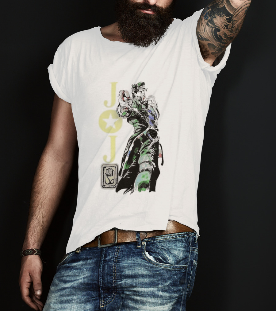 Jojo Jotaro Kujo Star Emblem Anime T-Shirt