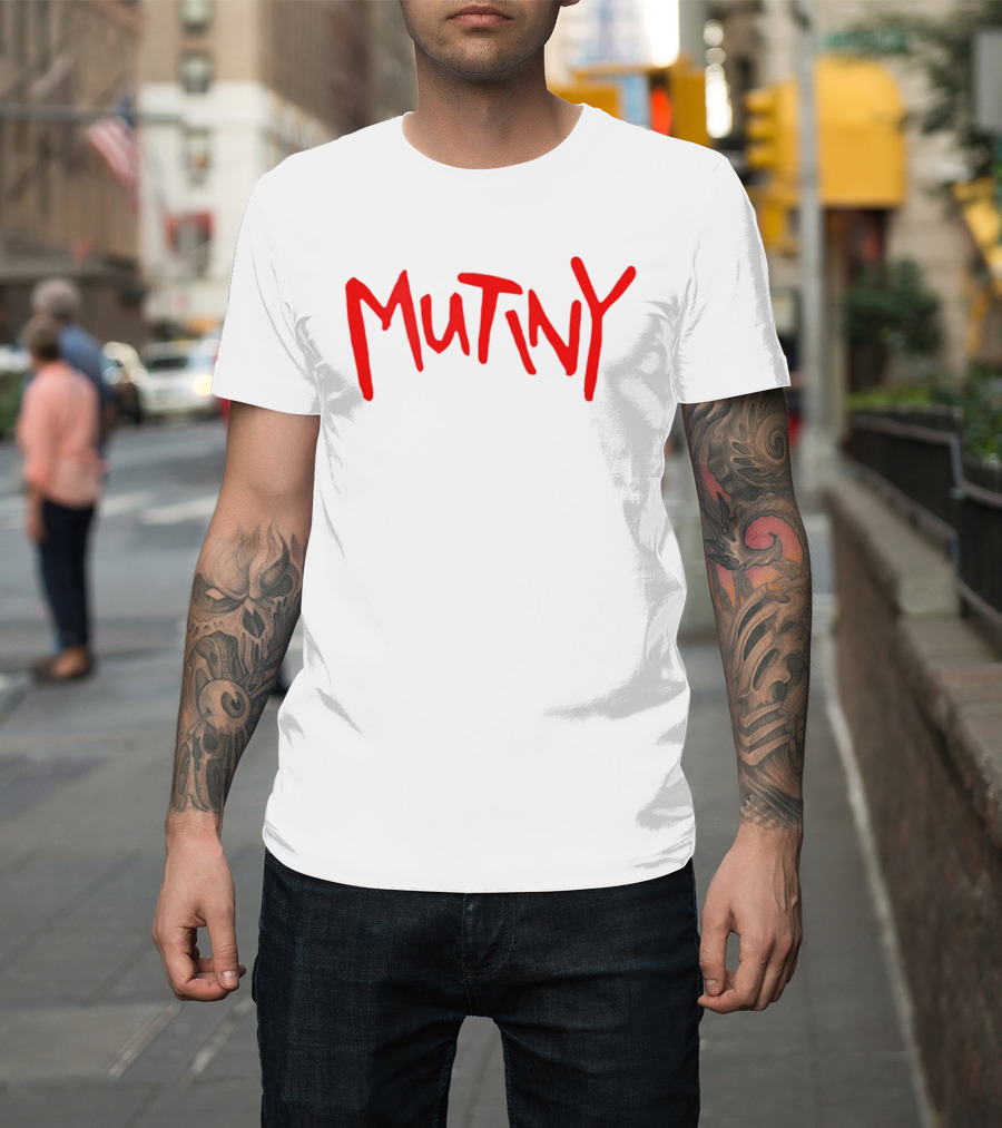 Mutiny Halt And Catch Fire Red Handwritten T-Shirt