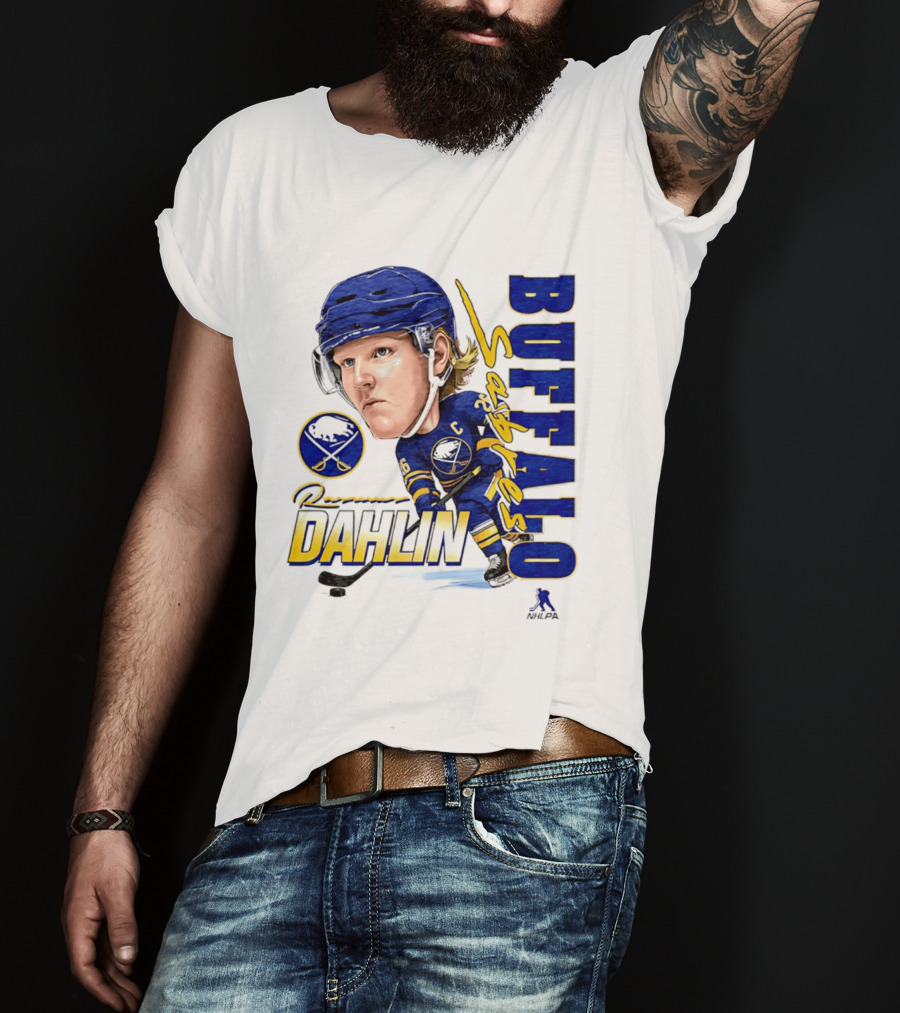 Rasmus Dahlin Captain Buffalo Sabres NHLPA Caricature T-Shirt