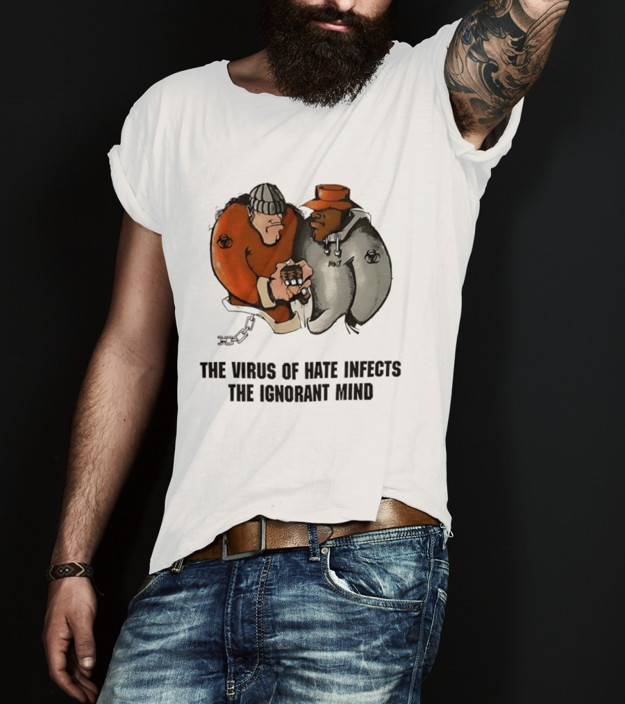 The Virus Of Hate Infects The Ignorant Mind 90s Biohazard T-Shirt