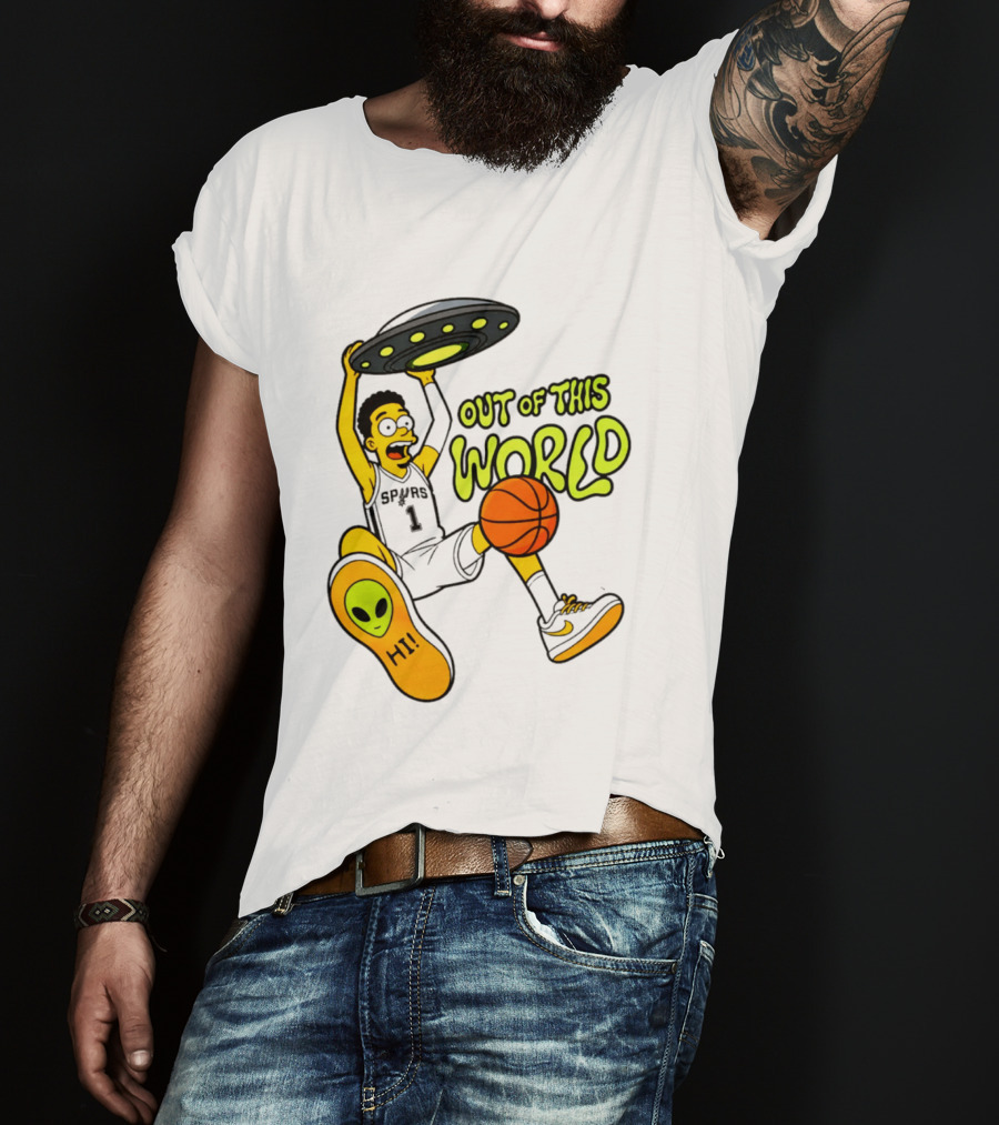 Victor Wembanyama San Antonio Spurs Out Of This World Alien Basketball T-Shirt