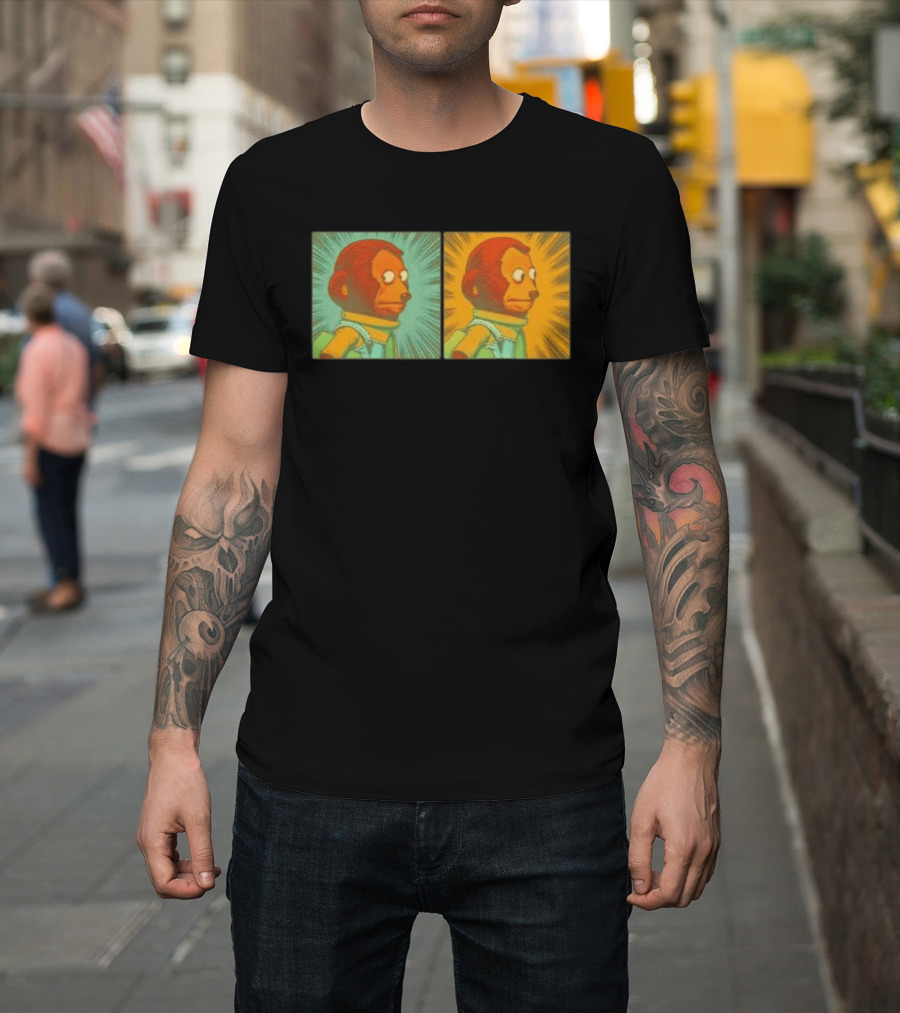 Awkward Look Monkey Puppet Meme Garment Dyed T-Shirt