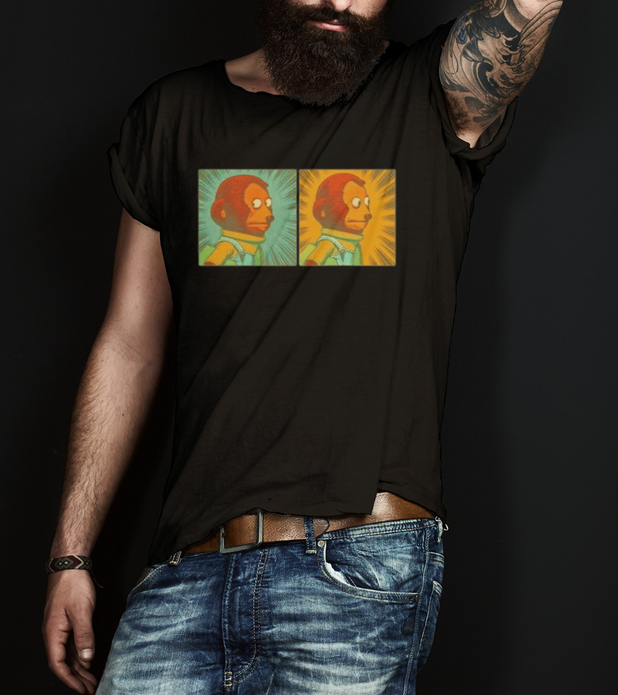 Awkward Look Monkey Puppet Meme Garment Dyed T-Shirt