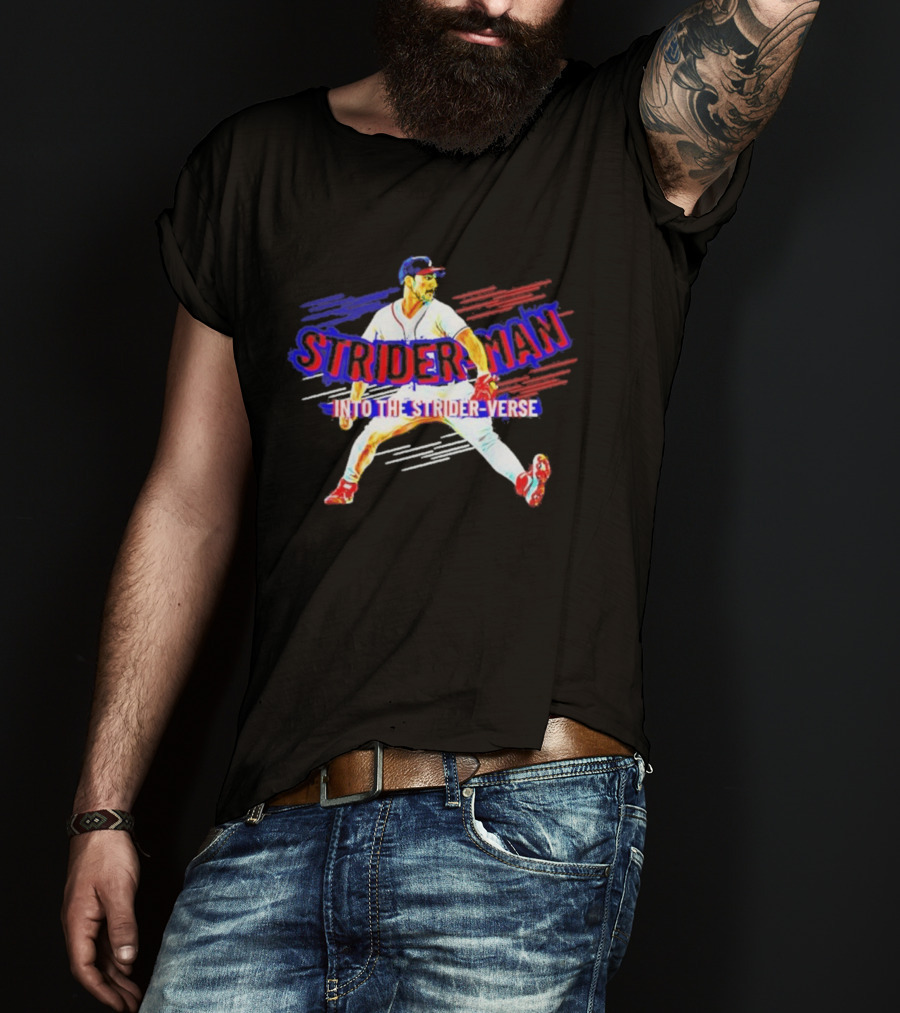 Atlanta Braves Strider Man Into The Strider Verse T-Shirt