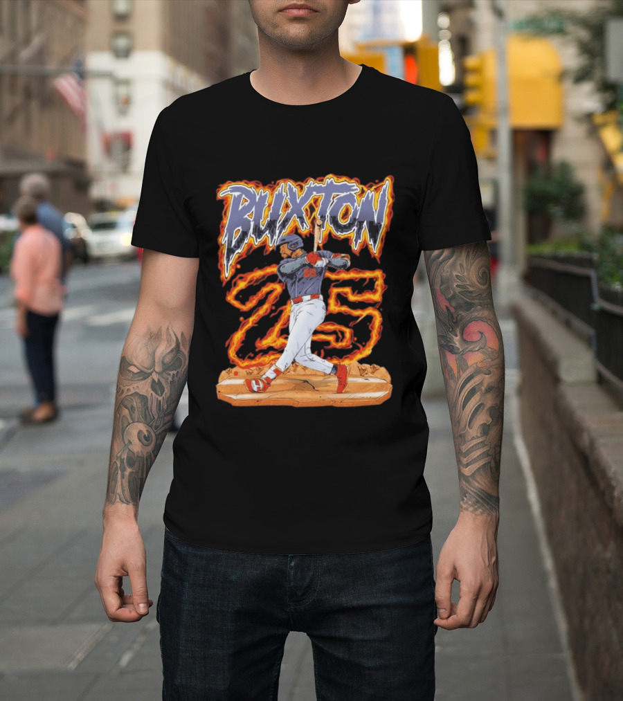 Buxton 25 Blazing Baseball Slugger T-Shirt