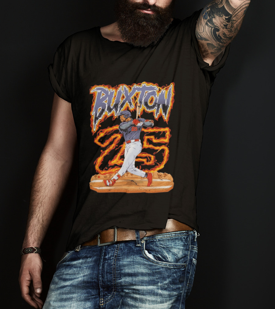 Buxton 25 Blazing Baseball Slugger T-Shirt