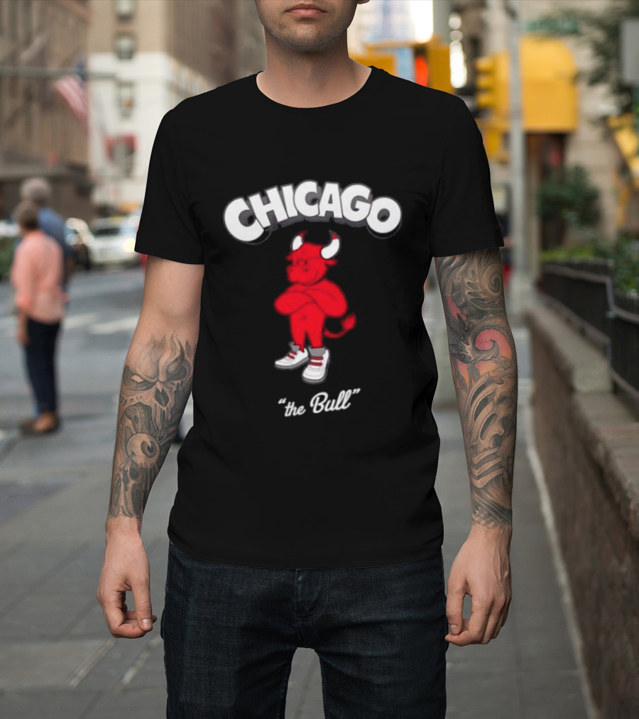 Chicago Bulls Toon Bull NBA Cartoon T-Shirt