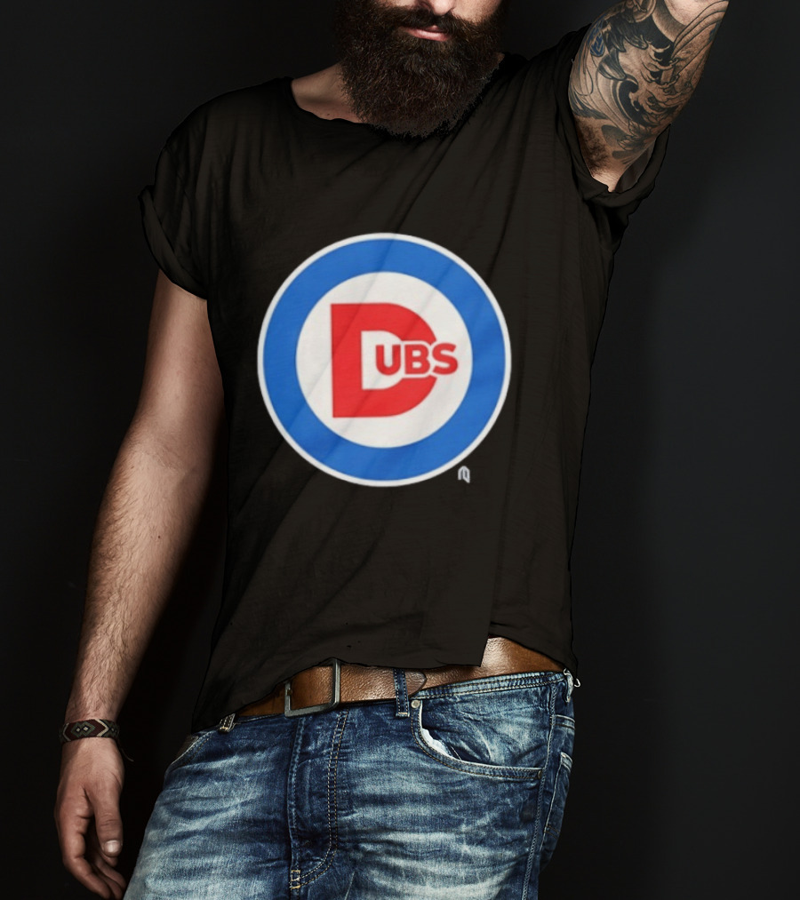Chicago Dubs Cubs Logo Mashup Circle T-Shirt