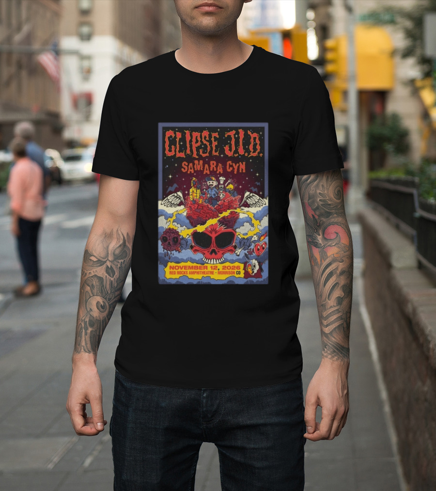 Clipse J.I.D Samara Cyn November 12 2026 Red Rocks Amphitheatre Morrison CO T-Shirt
