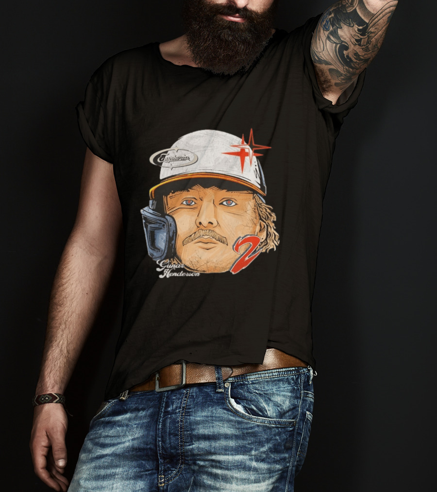 Gunnar Henderson Euphoria Gaze Helmet Number 2 T-Shirt
