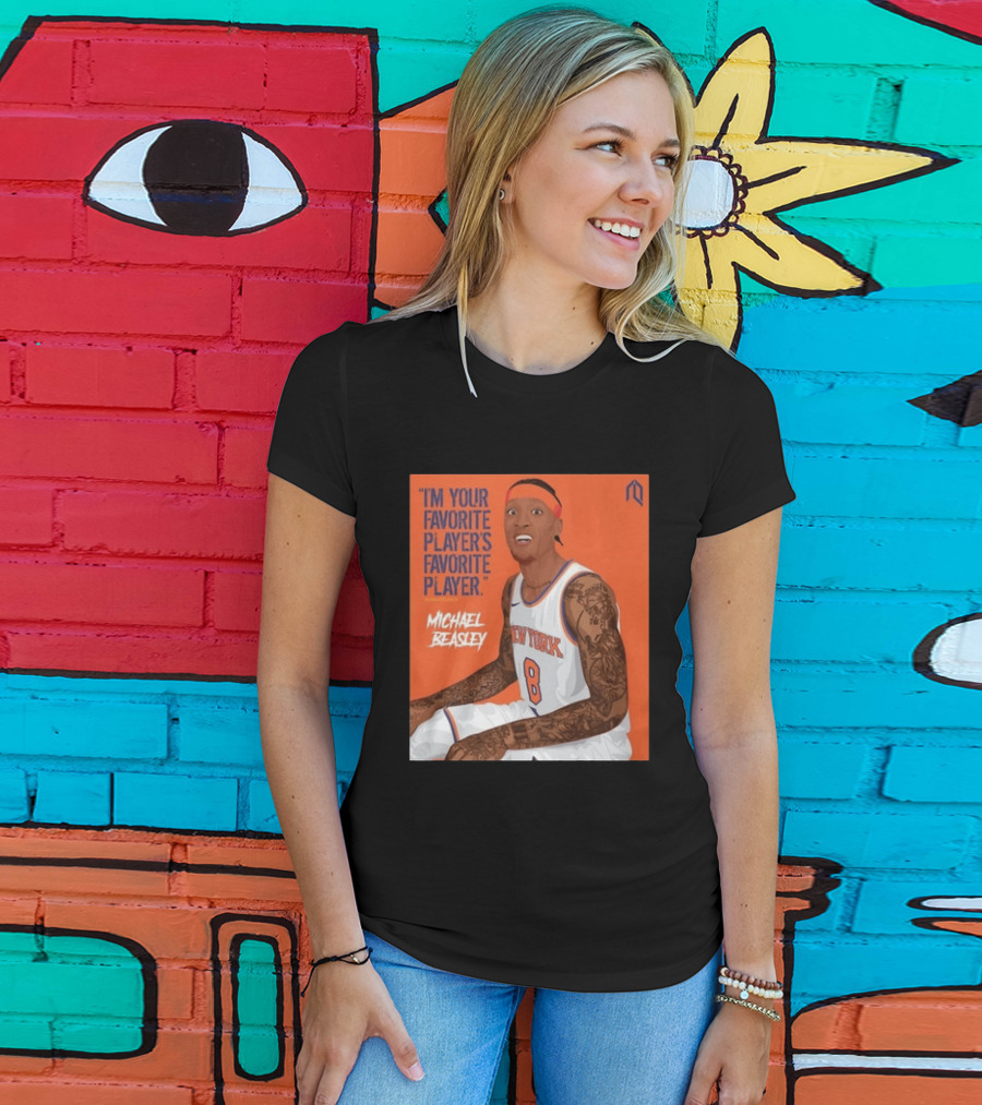 I'm Your Favorite Player's Favorite Player Michael Beasley New York Basketball Number 8 Tattoos Iconic Orange T-Shirt