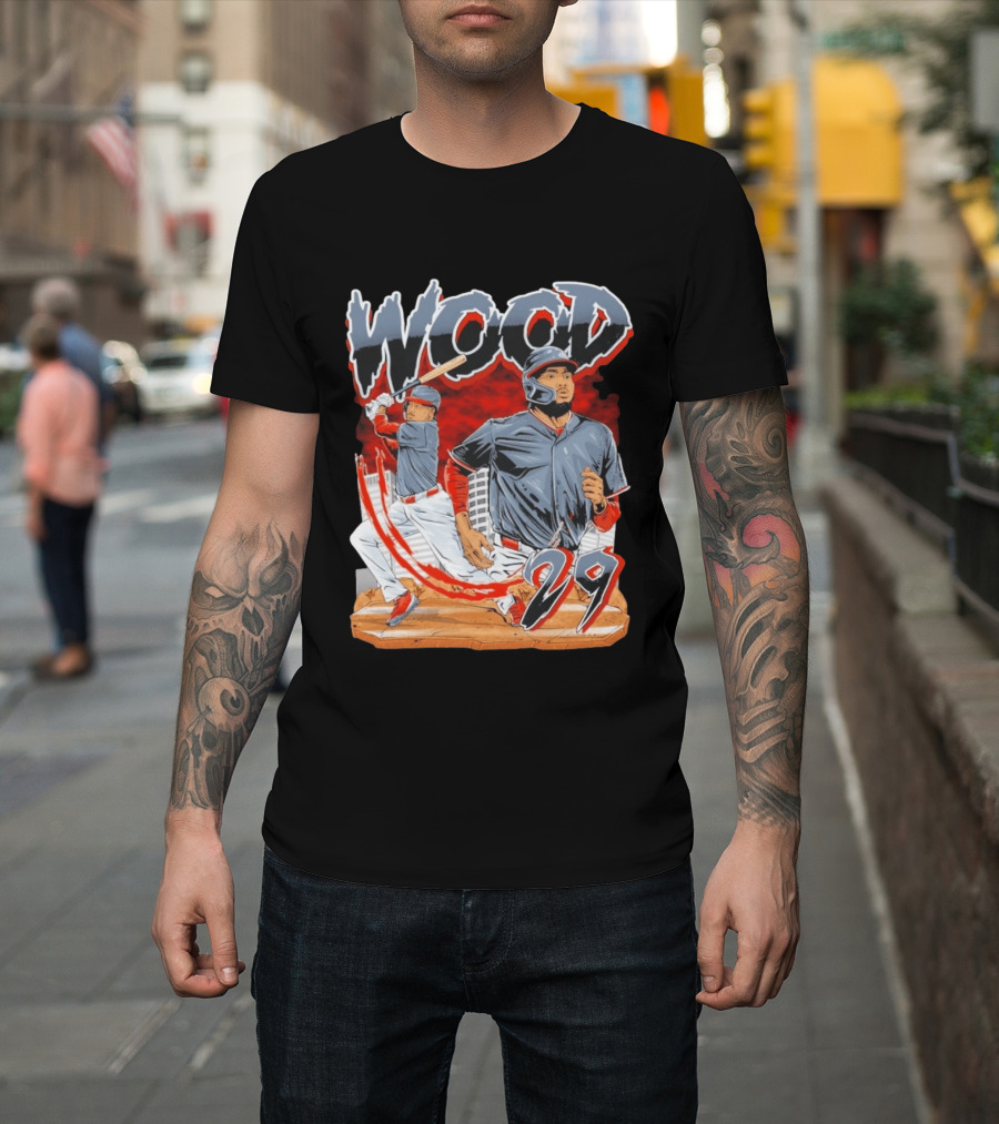 Wood 29 Baseball Euphoria Debut Action Scene T-Shirt