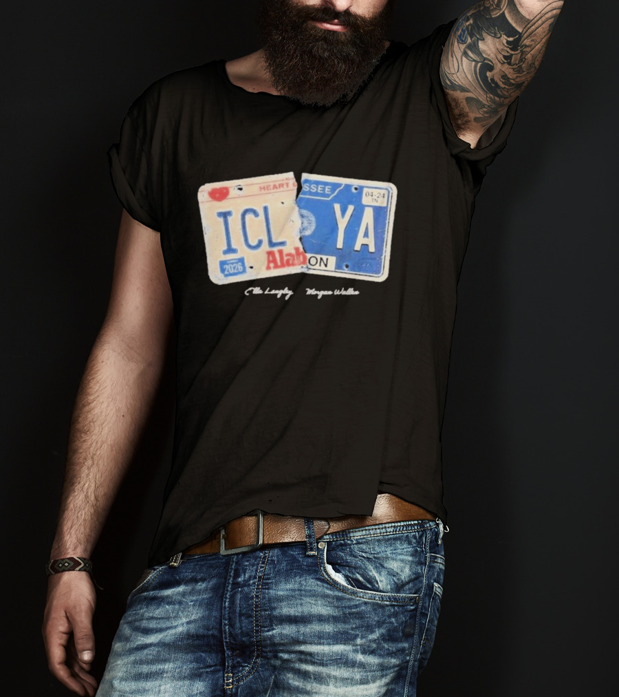 Morgan Wallen Ella Langley 2026 ICLYA Alabama Tennessee Heart Tour T-Shirt