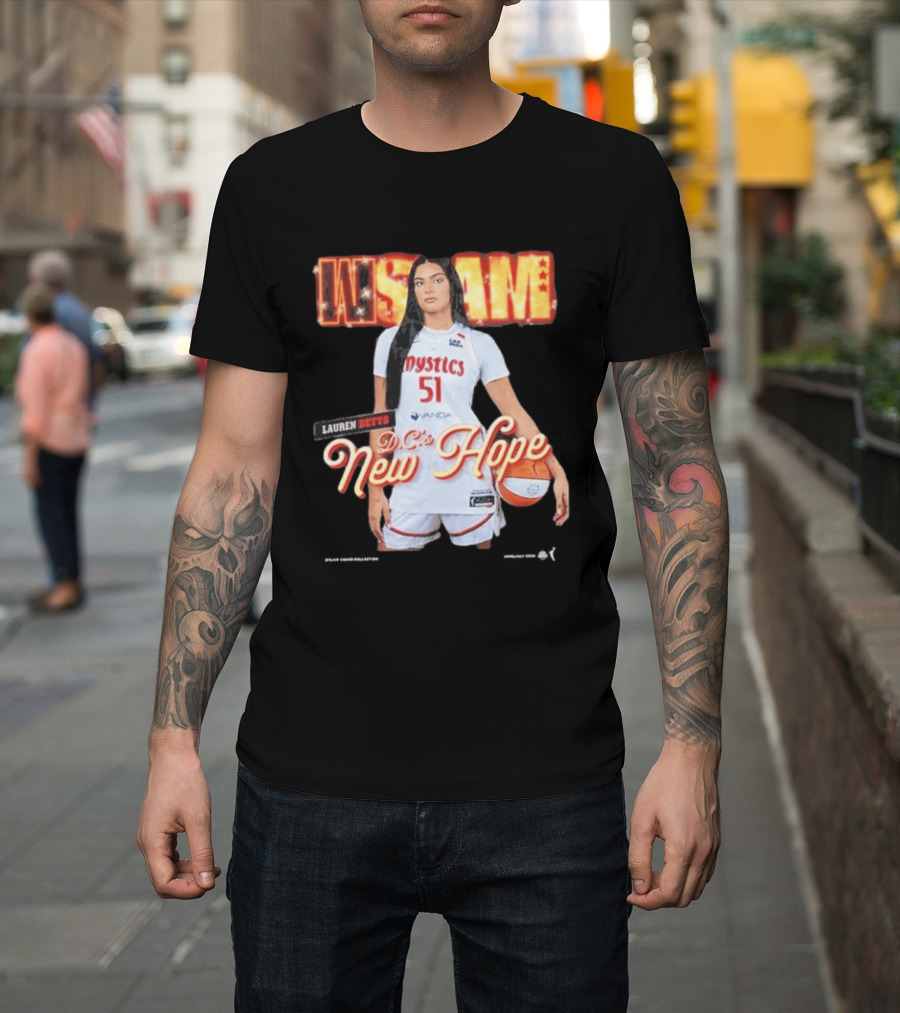 SLAM 262 Washington Mystics Lauren Betts DC's New Hope T-Shirt