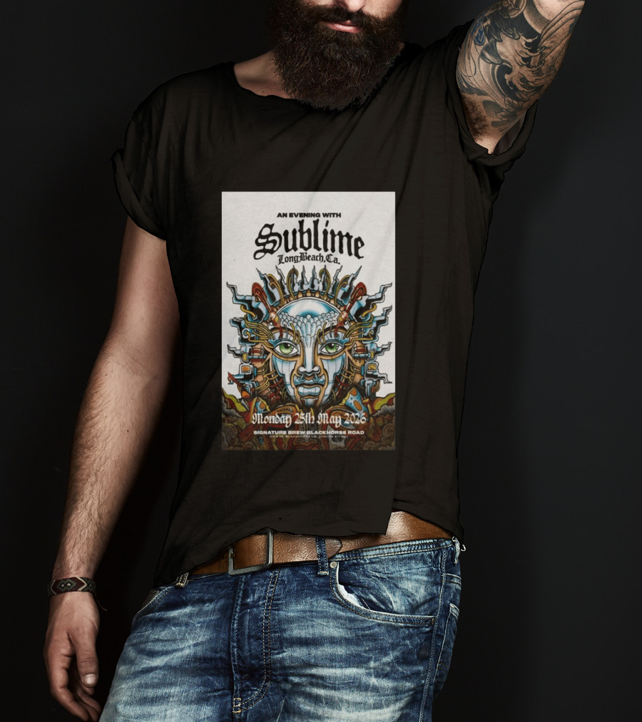 An Evening With Sublime Signature Brew Blackhorse Road Long Beach CA May 25 2026 T-Shirt