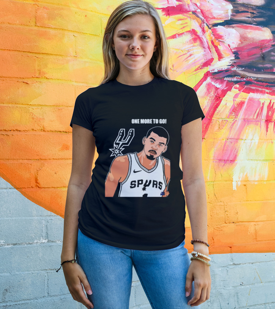 Victor Wembanyama San Antonio Spurs One More To Go T-Shirt