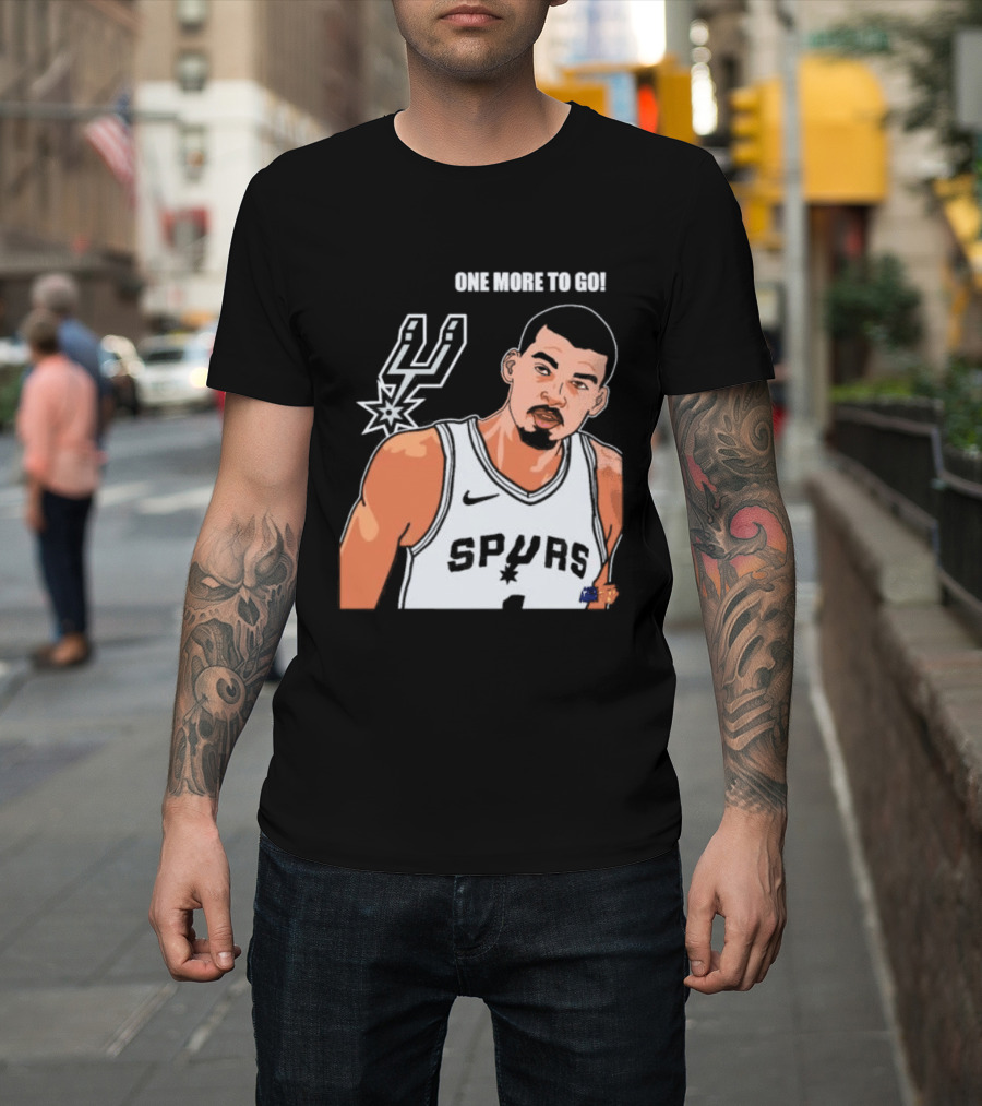 Victor Wembanyama San Antonio Spurs One More To Go T-Shirt