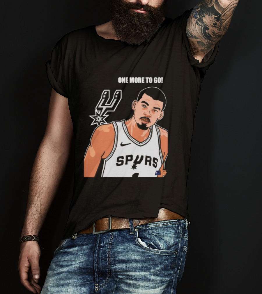 Victor Wembanyama San Antonio Spurs One More To Go T-Shirt