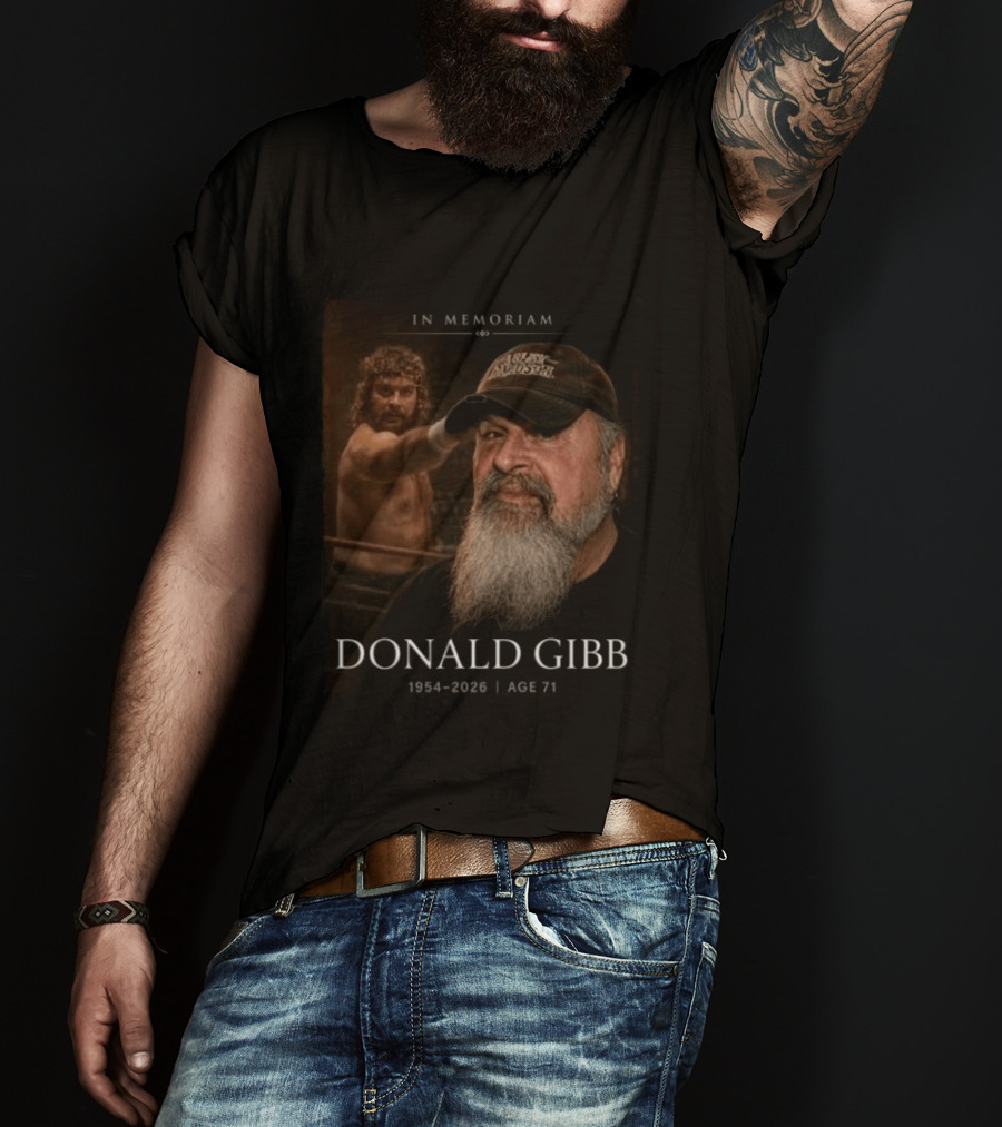 In Memoriam Donald Gibb 1954 2026 Age 71 Tribute With Harley Davidson Hat And Boxing Scene T-Shirt