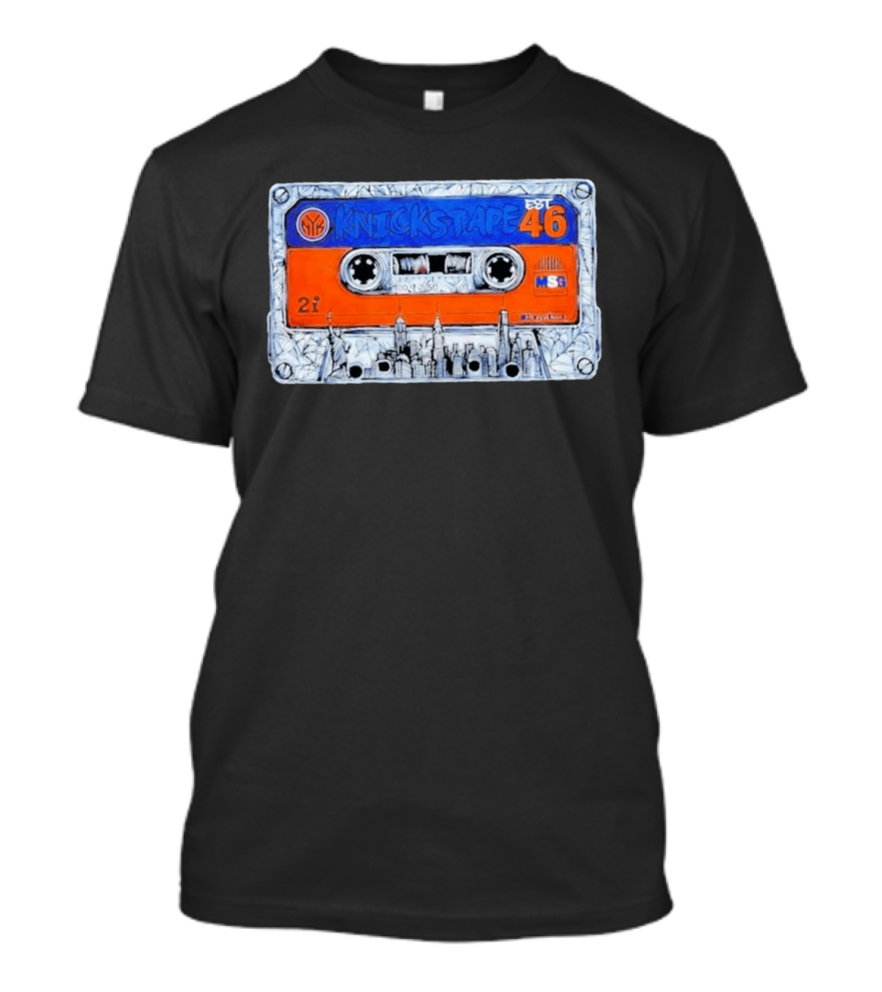 Knickstape New York Knicks EST 46 Cassette MSG Skyline T-Shirt