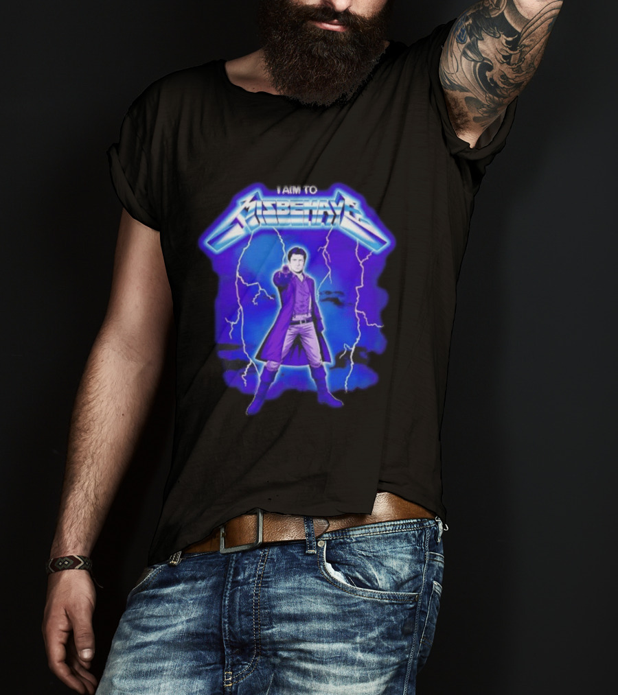 Firefly Malcolm Reynolds I Aim To Misbehave Electric T-Shirt