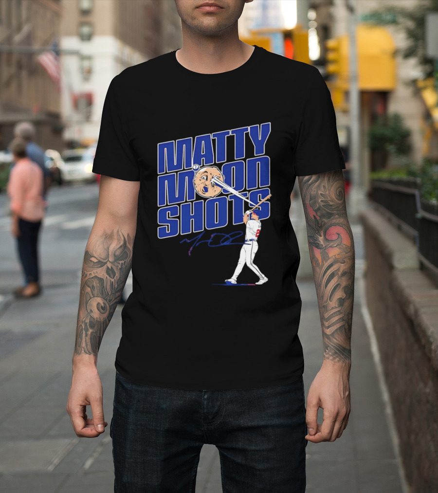 Matty Moonshots Matt Olson Baseball Signature Chop House Atlanta T-Shirt