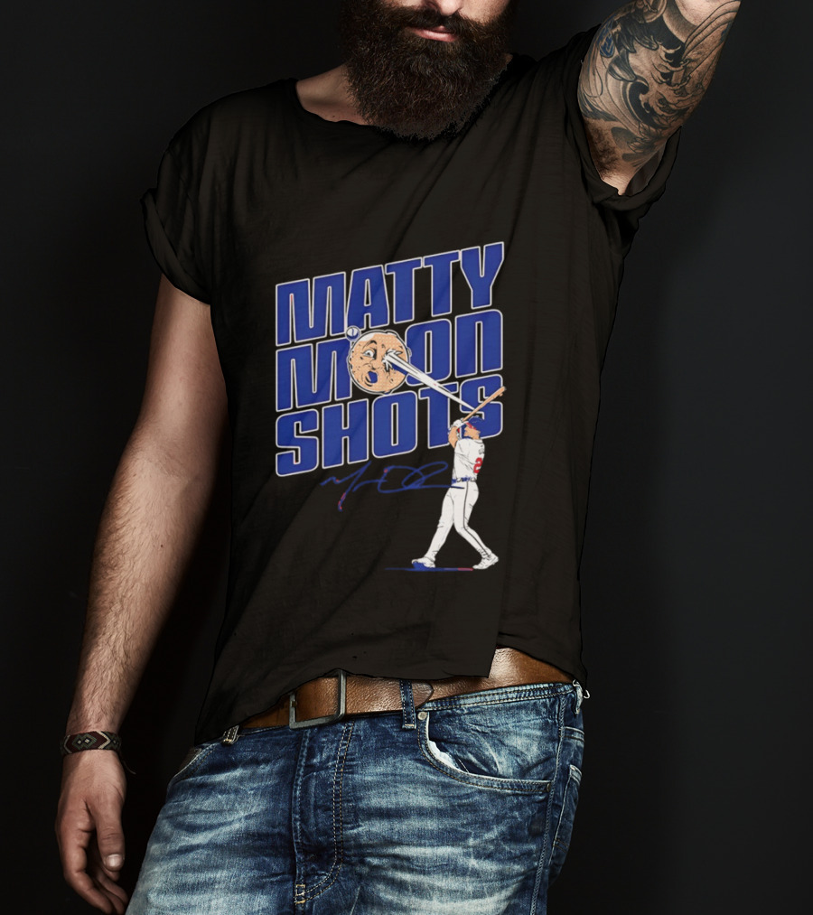 Matty Moonshots Matt Olson Baseball Signature Chop House Atlanta T-Shirt
