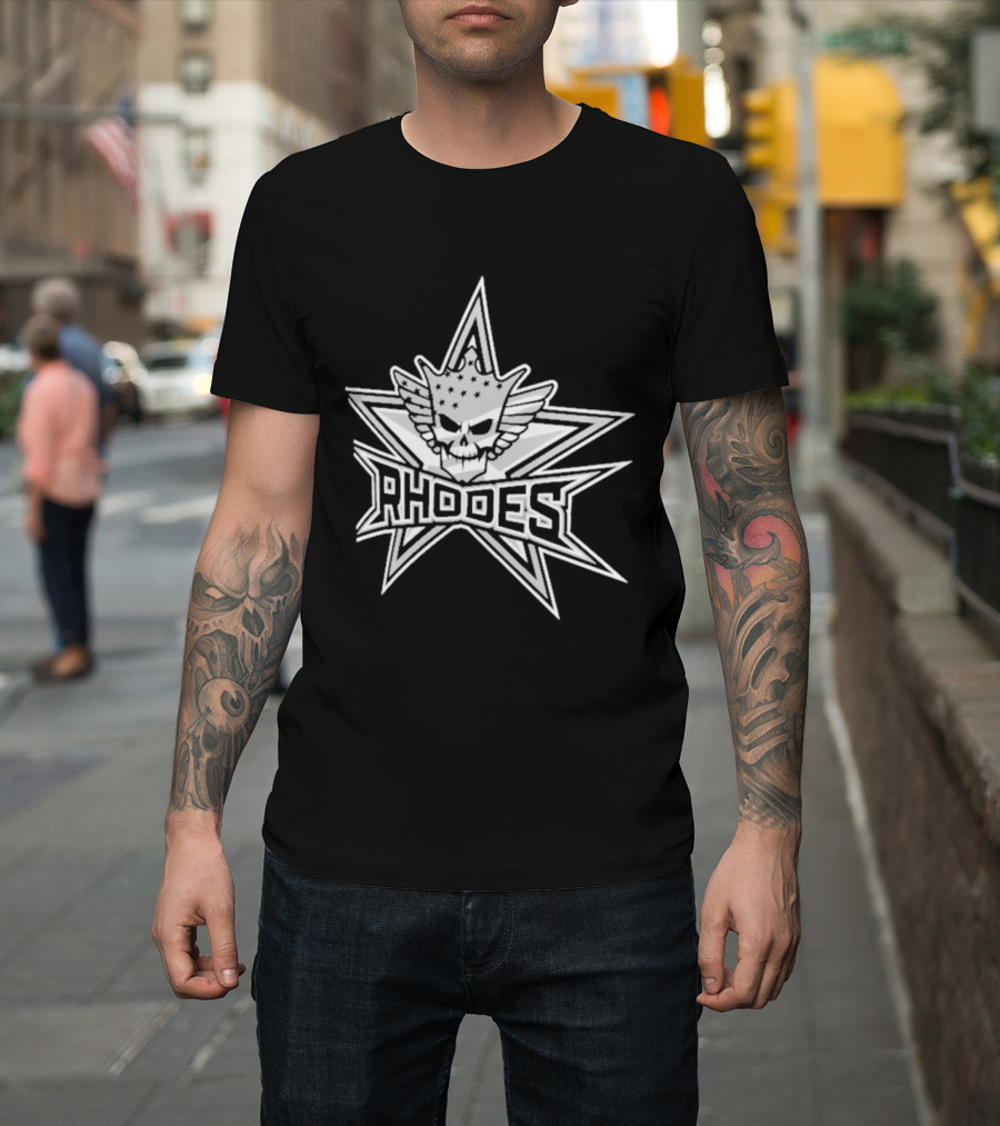 Rhodes Skull Crown Star Crest T-Shirt