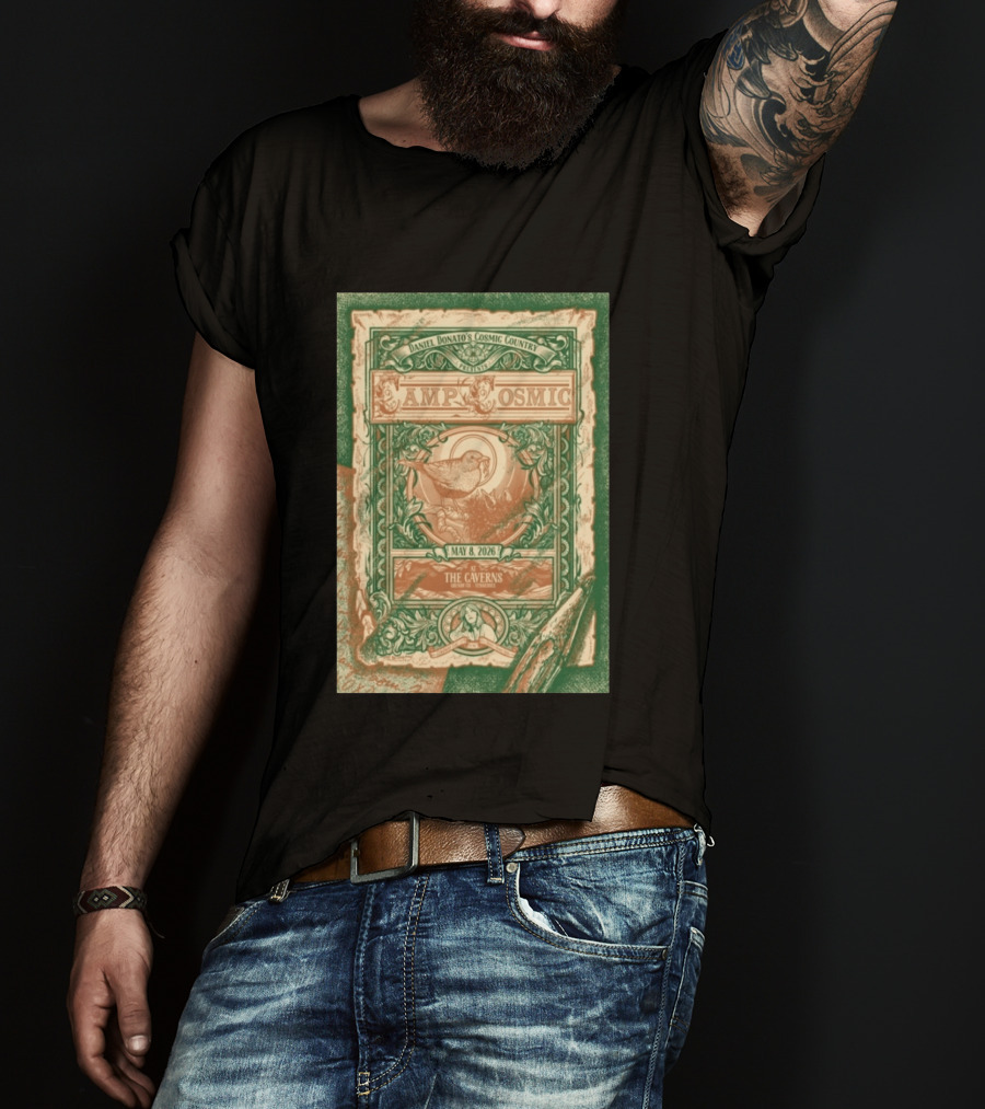 Daniel Donato's Cosmic Country Camp Cosmic May 8 2026 The Caverns Pelham Tennessee T-Shirt