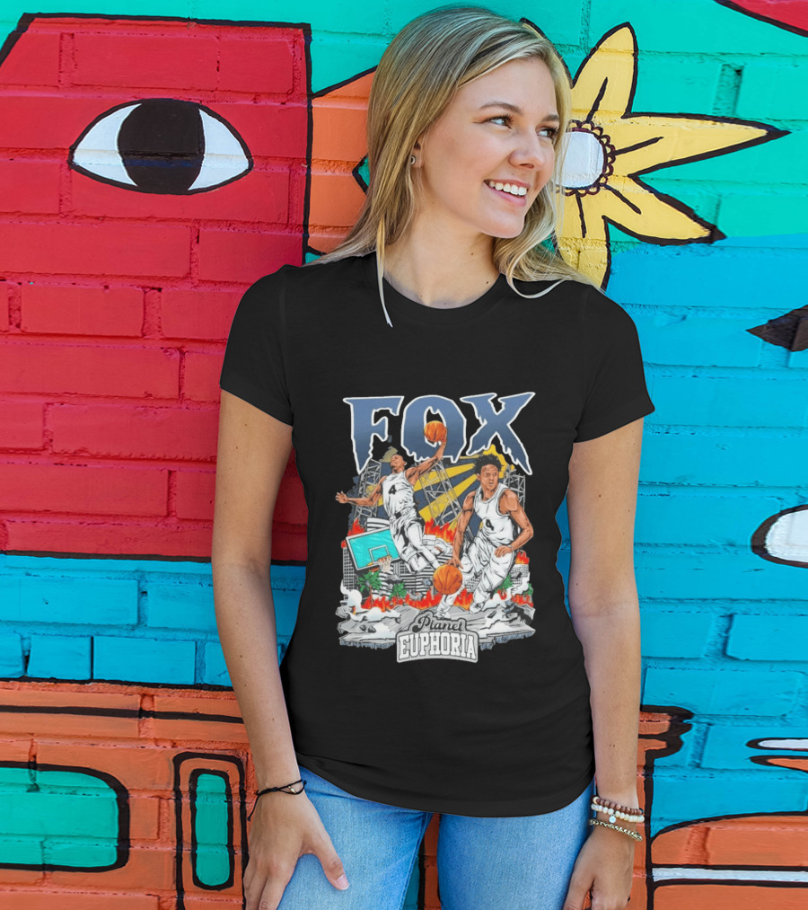 Fox Planet Euphoria Court Crusher Basketball Action T-Shirt