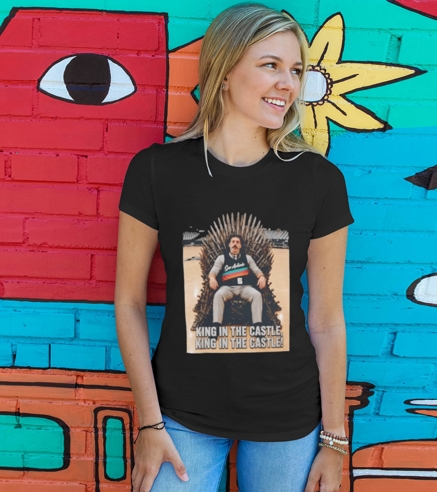 San Antonio Spurs King In The Castle Iron Throne T-Shirt